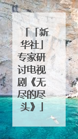「新华社」专家研讨电视剧《无尽的尽头》