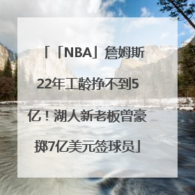 「NBA」詹姆斯22年工龄挣不到5亿！湖人新老板曾豪掷7亿美元签球员