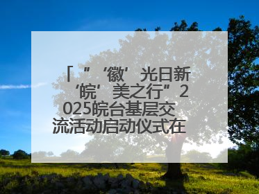“‘徽’光日新‘皖’美之行”2025皖台基层交流活动启动仪式在芜举行