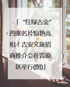 “红绿古金”四张名片惊艳亮相！吉安文旅招商推介会在青原区举行(图)