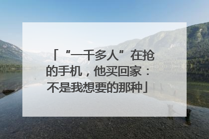 “一千多人”在抢的手机，他买回家：不是我想要的那种