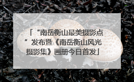 “南岳衡山最美摄影点”发布暨《南岳衡山风光摄影集》画册今日首发