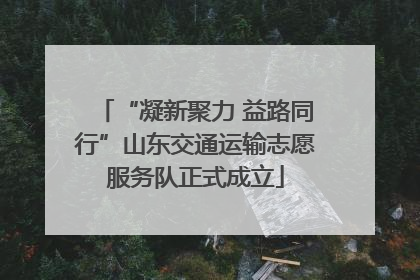 “凝新聚力 益路同行”山东交通运输志愿服务队正式成立