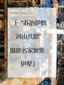 “苏韵伊情 河山共影”摄影名家聚焦伊犁