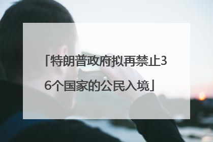 特朗普政府拟再禁止36个国家的公民入境