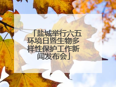 盐城举行六五环境日暨生物多样性保护工作新闻发布会