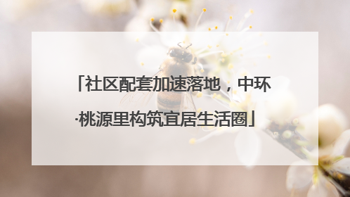 社区配套加速落地，中环·桃源里构筑宜居生活圈