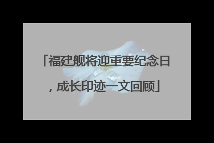 福建舰将迎重要纪念日，成长印迹一文回顾