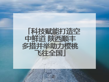 科技赋能打造空中鲜道 陕西顺丰多措并举助力樱桃飞往全国