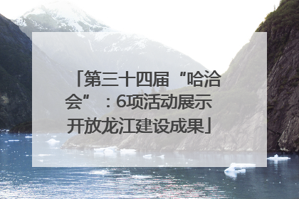 第三十四届“哈洽会”：6项活动展示开放龙江建设成果