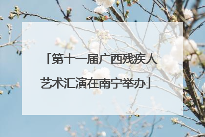 第十一届广西残疾人艺术汇演在南宁举办