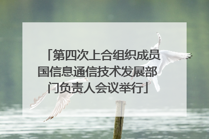 第四次上合组织成员国信息通信技术发展部门负责人会议举行