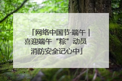 网络中国节·端午｜喜迎端午“粽”动员 消防安全记心中