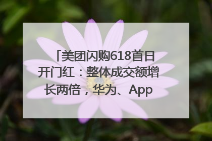 美团闪购618首日开门红：整体成交额增长两倍，华为、Apple、沃尔玛等近800个品牌翻倍增长