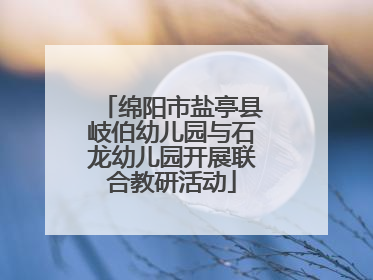 绵阳市盐亭县岐伯幼儿园与石龙幼儿园开展联合教研活动