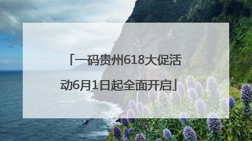 一码贵州618大促活动6月1日起全面开启