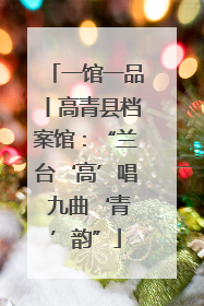一馆一品丨高青县档案馆：“兰台‘高’唱 九曲‘青’韵”