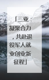 三亚：凝聚合力，共赴退役军人就业创业新征程