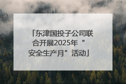 东津国投子公司联合开展2025年“安全生产月”活动