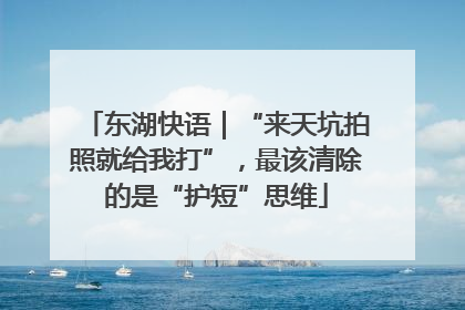 东湖快语｜“来天坑拍照就给我打”，最该清除的是“护短”思维