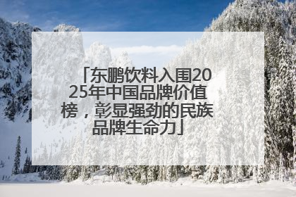 东鹏饮料入围2025年中国品牌价值榜，彰显强劲的民族品牌生命力