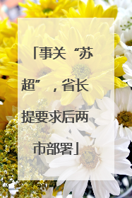 事关“苏超”，省长提要求后两市部署