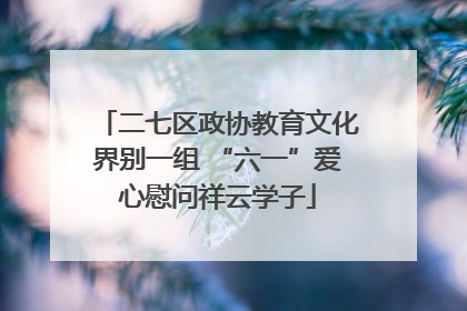 二七区政协教育文化界别一组 “六一”爱心慰问祥云学子