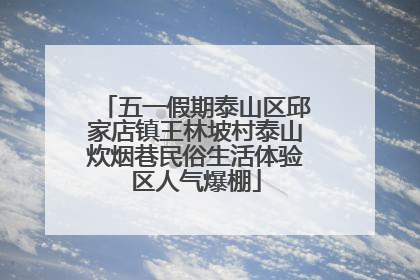 五一假期泰山区邱家店镇王林坡村泰山炊烟巷民俗生活体验区人气爆棚