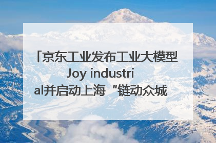 京东工业发布工业大模型Joy industrial并启动上海“链动众城 万亿降本”计划