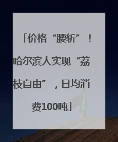 价格“腰斩”！哈尔滨人实现“荔枝自由”，日均消费100吨