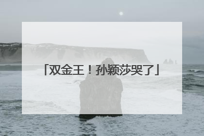 双金王！孙颖莎哭了