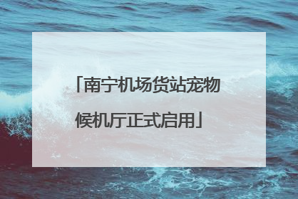 南宁机场货站宠物候机厅正式启用