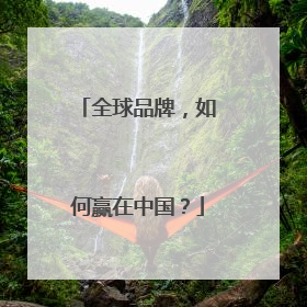 全球品牌，如何赢在中国？