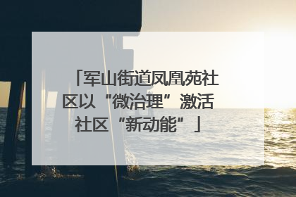 军山街道凤凰苑社区以“微治理”激活社区“新动能”