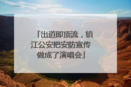 出道即顶流，镇江公安把安防宣传做成了演唱会