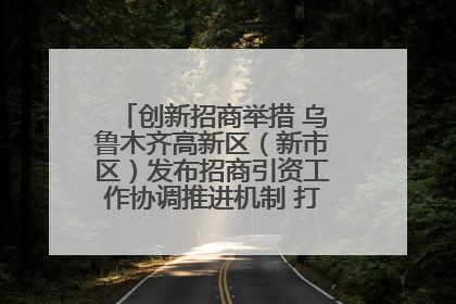 创新招商举措 乌鲁木齐高新区（新市区）发布招商引资工作协调推进机制 打造投资发展新高地