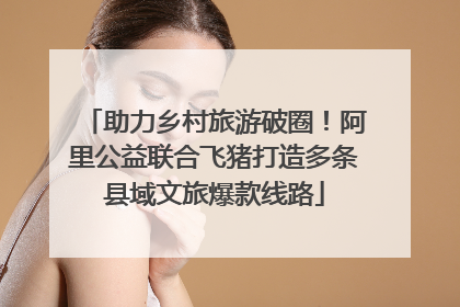 助力乡村旅游破圈！阿里公益联合飞猪打造多条县域文旅爆款线路