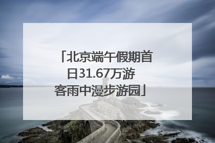 北京端午假期首日31.67万游客雨中漫步游园