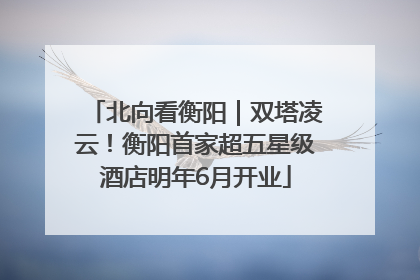 北向看衡阳｜双塔凌云！衡阳首家超五星级酒店明年6月开业