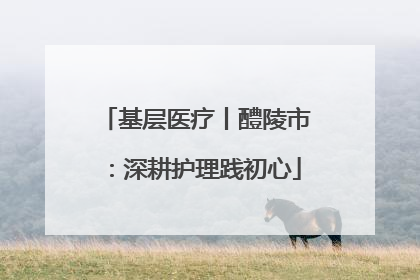 基层医疗丨醴陵市：深耕护理践初心