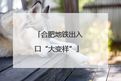 合肥地铁出入口“大变样”