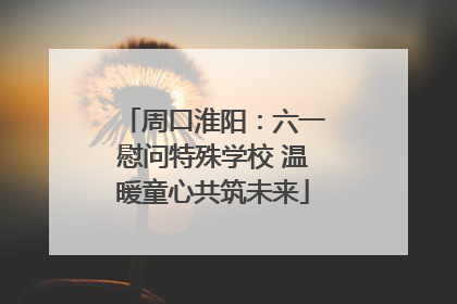 周口淮阳：六一慰问特殊学校 温暖童心共筑未来
