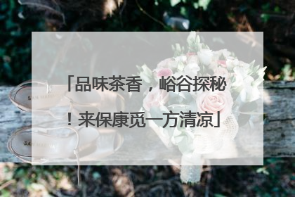 品味茶香，峪谷探秘！来保康觅一方清凉
