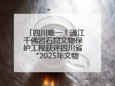 四川唯一！通江千佛岩石窟文物保护工程获评四川省“2025年文物保护优质工程”