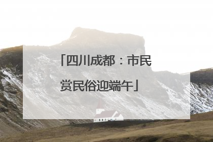 四川成都：市民赏民俗迎端午