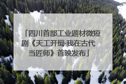 四川首部工业题材微短剧《天工开蜀·我在古代当匠师》首映发布