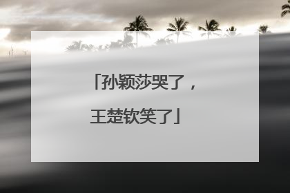 孙颖莎哭了，王楚钦笑了