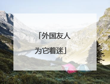外国友人为它着迷