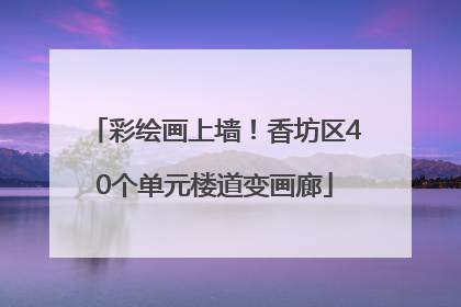 彩绘画上墙！香坊区40个单元楼道变画廊