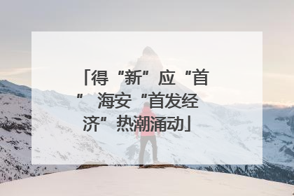 得“新”应“首” 海安“首发经济”热潮涌动